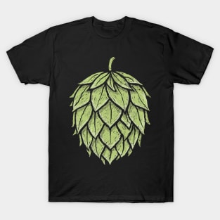 Retro Hops Lover Vintage Minimalist Beer Graphic T-Shirt